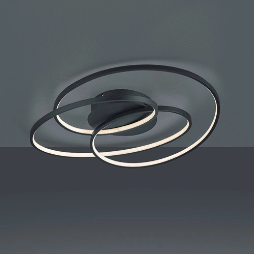 Modern Ceiling light Gale black Trio 4017807441437