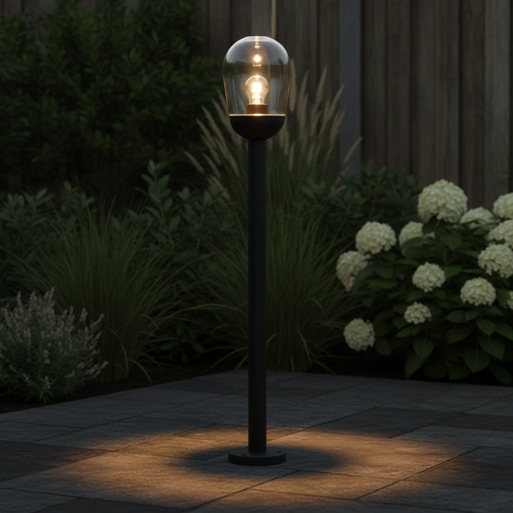 Garden lamp Omika grey 97cm