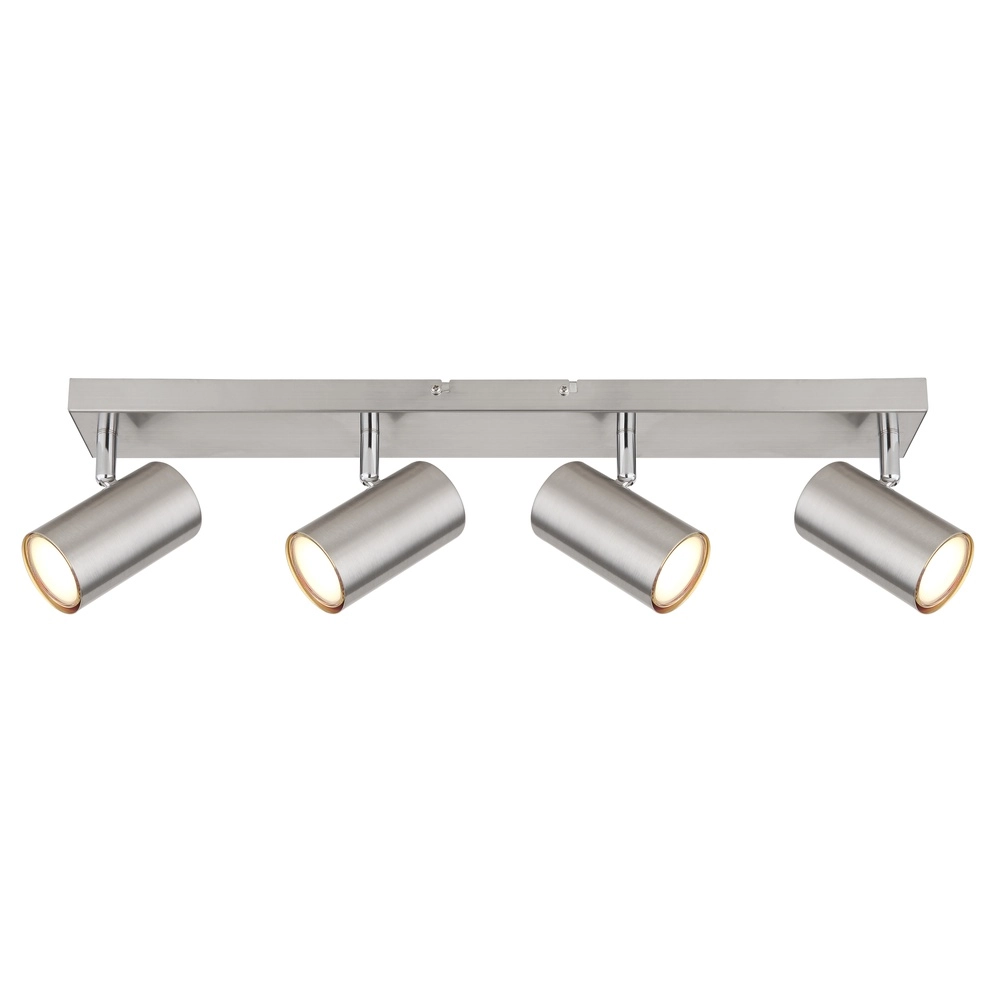 Ceiling lamp 4-lights Robby nickel Globo 9007371433537