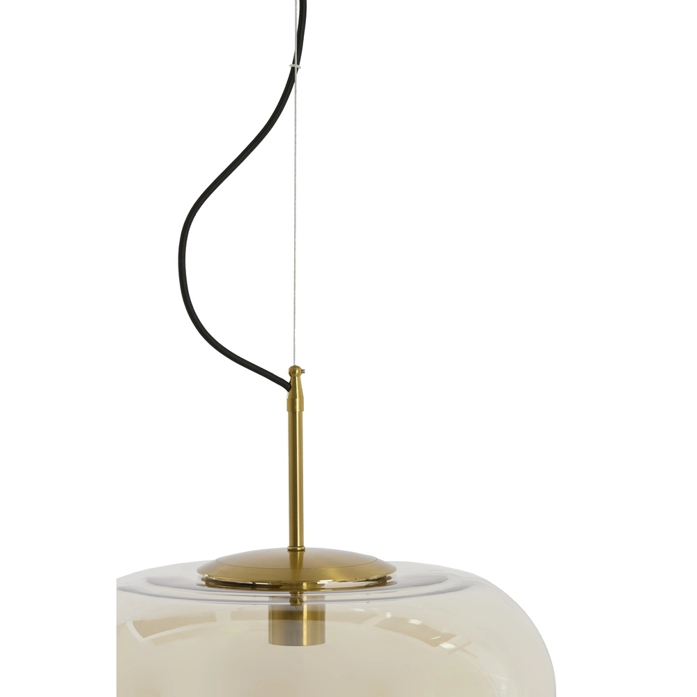 Ø 45cm pendant lamp Misty with amber glass Light & Living 8717807645670