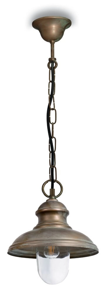 Country Pendant Lamp Little Mill M - aged brass