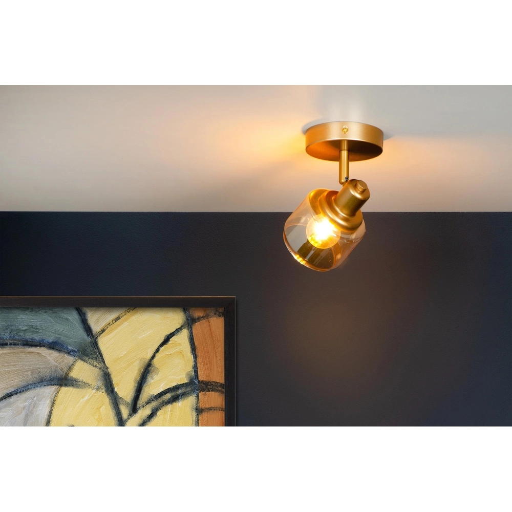 Ceiling lamp Bjorn Single gold Lucide 5411212771209