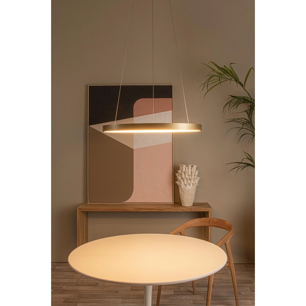 Pendant lamp Vidal Ø 58cm gold Lucide 5411212460844