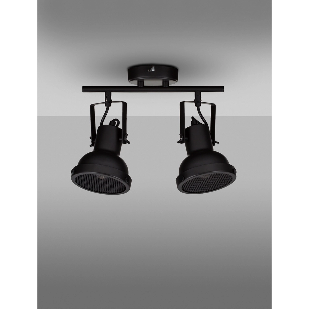 Ceiling lamp Ruvi 2-light black Lyora 5212017446367
