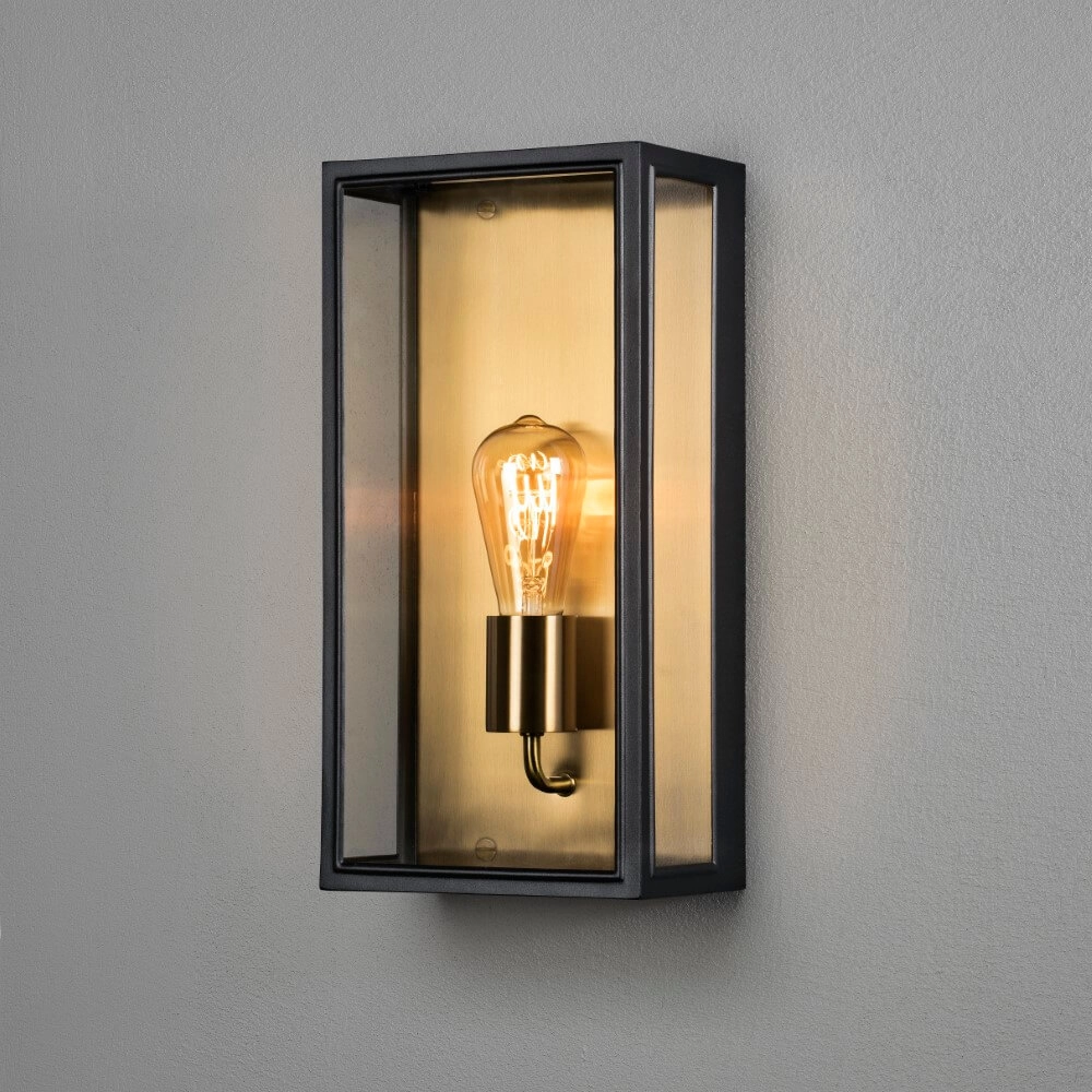 Country wall lamp Carpi black with gold KonstSmide 7318303497582