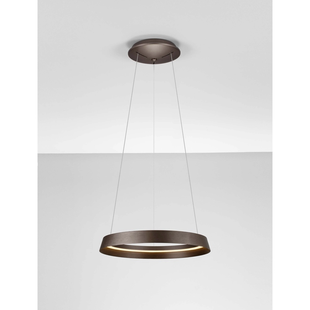 Design pendant lamp Ormi Ø 45cm coffee brown