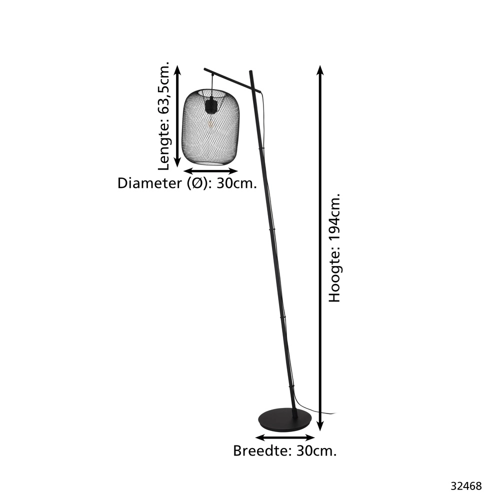 Mesh Floor Lamp Wrington Eglo 9002759324681