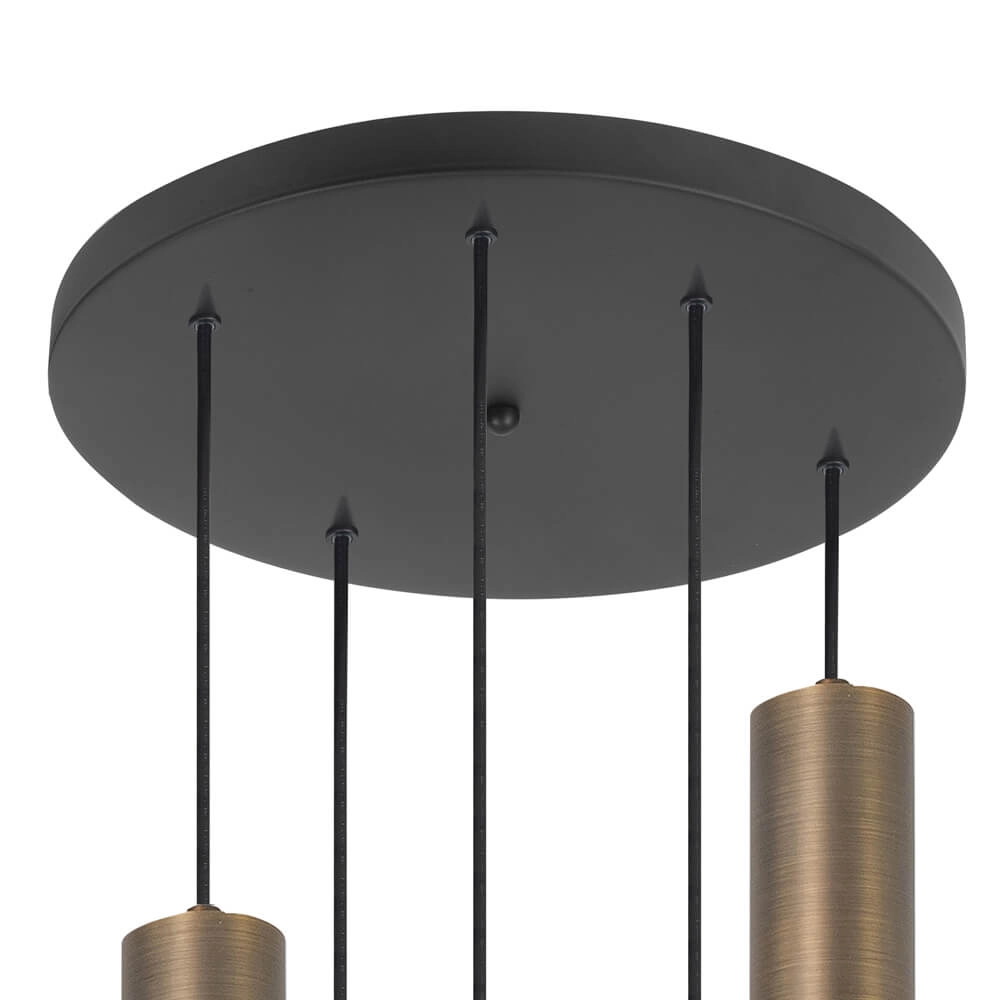 Round pendant lamp Perugia bronze - 5x GU10 Highlight 8718379046834
