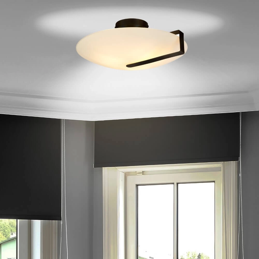 Ceiling lamp Sundial black Searchlight 5053423274751