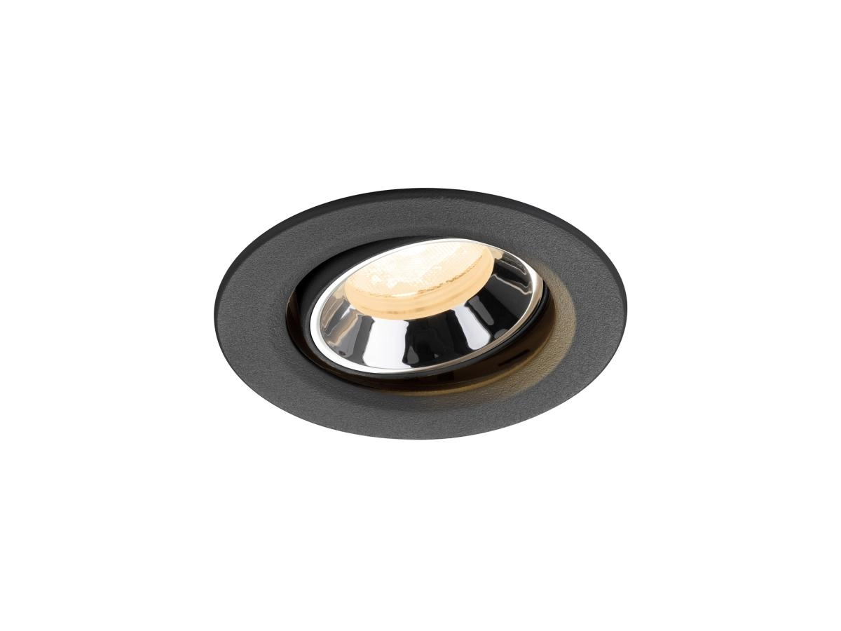 Recessed spotlight Numinos Move XS black/chrome 2700K - 40deg