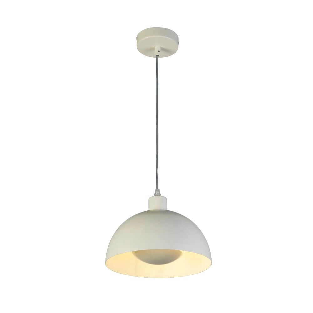 Cream pendant lamp Mars shade 31cm high