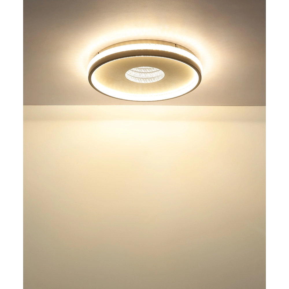 Design ceiling lamp Shirley sand brown Ø 41cm Globo 9007371575350