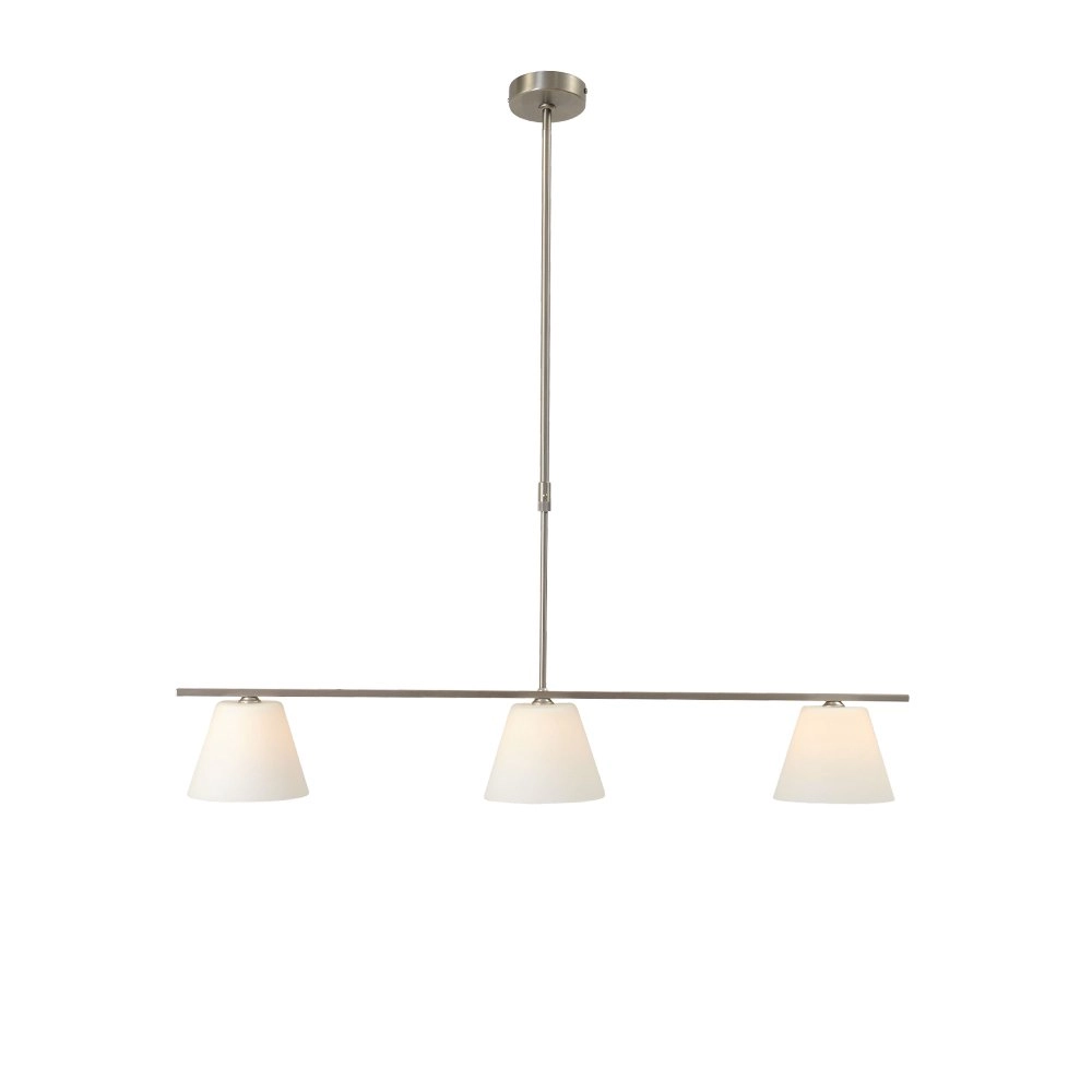 Dining room hanging lamp Calabro 3-light nickel