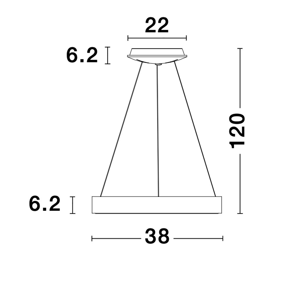Pendant lamp Rando Thin silver grey Ø 38cm Lyora 5212017420183