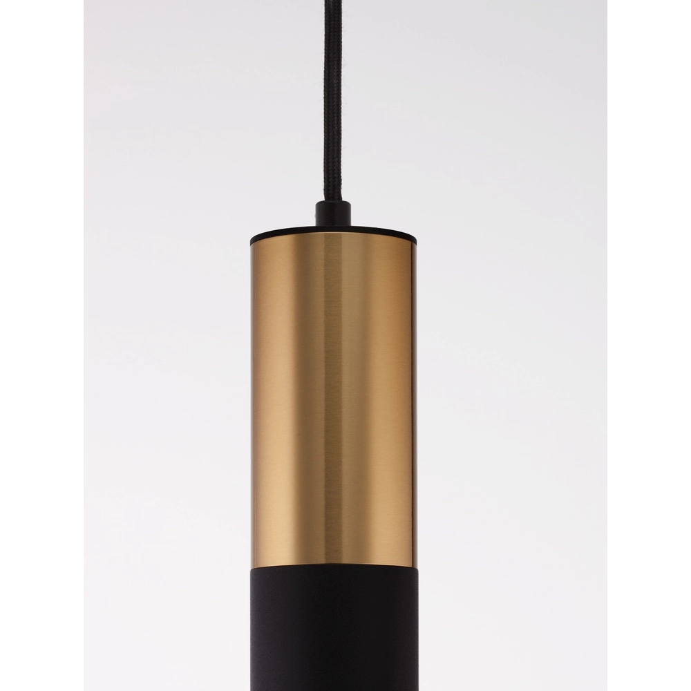 Pendant lamp Pongo M single 30cm gold with black Lyora 5212017430342