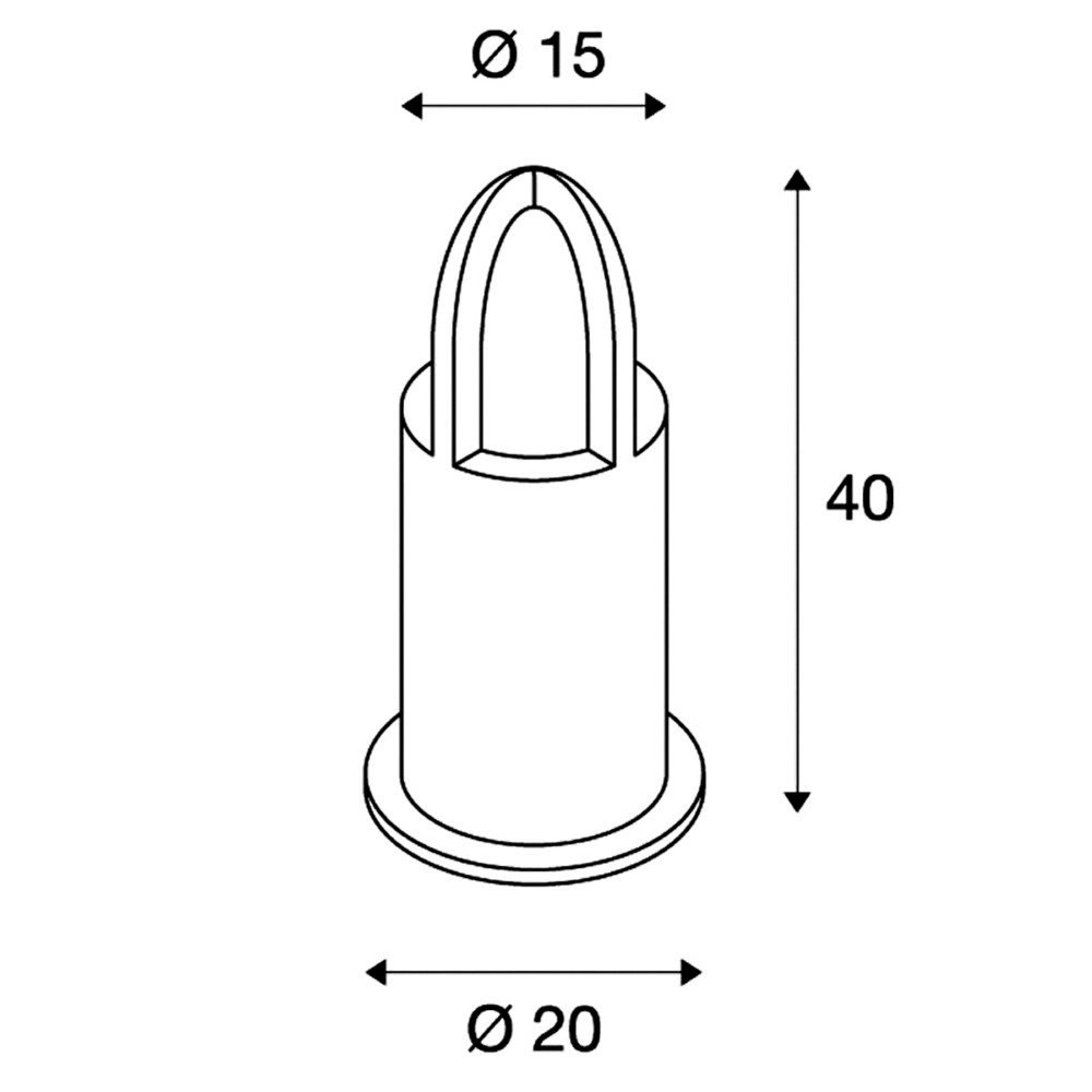 Terrace lamp Rusty Cone 40 SLV 4024163116251