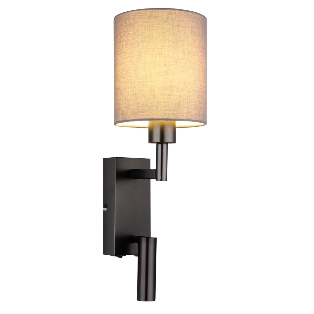 Bedside lamp Zamora black with cap Globo 9007371572892