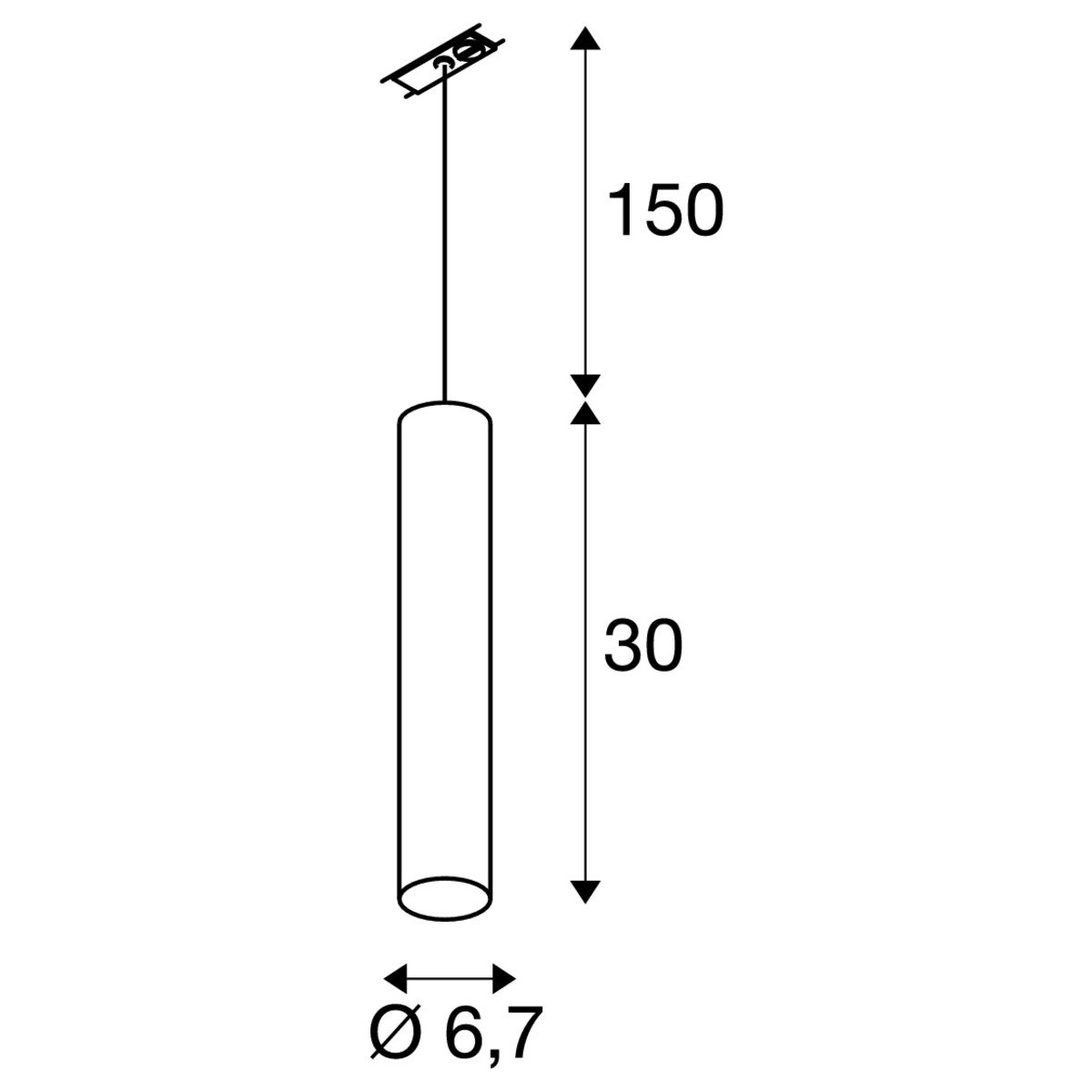 White track lamp Enola_B Pd-1 1-phase SLV 4024163141840