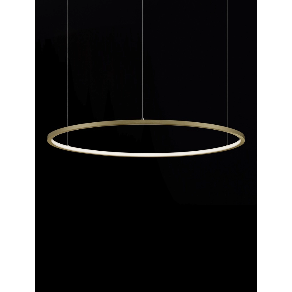 Round pendant lamp Tarquin gold Ø 80cm