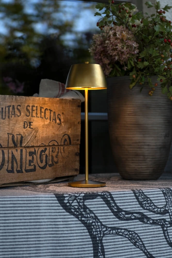 Rechargeable table lamp Eze gold KonstSmide 7318308408019