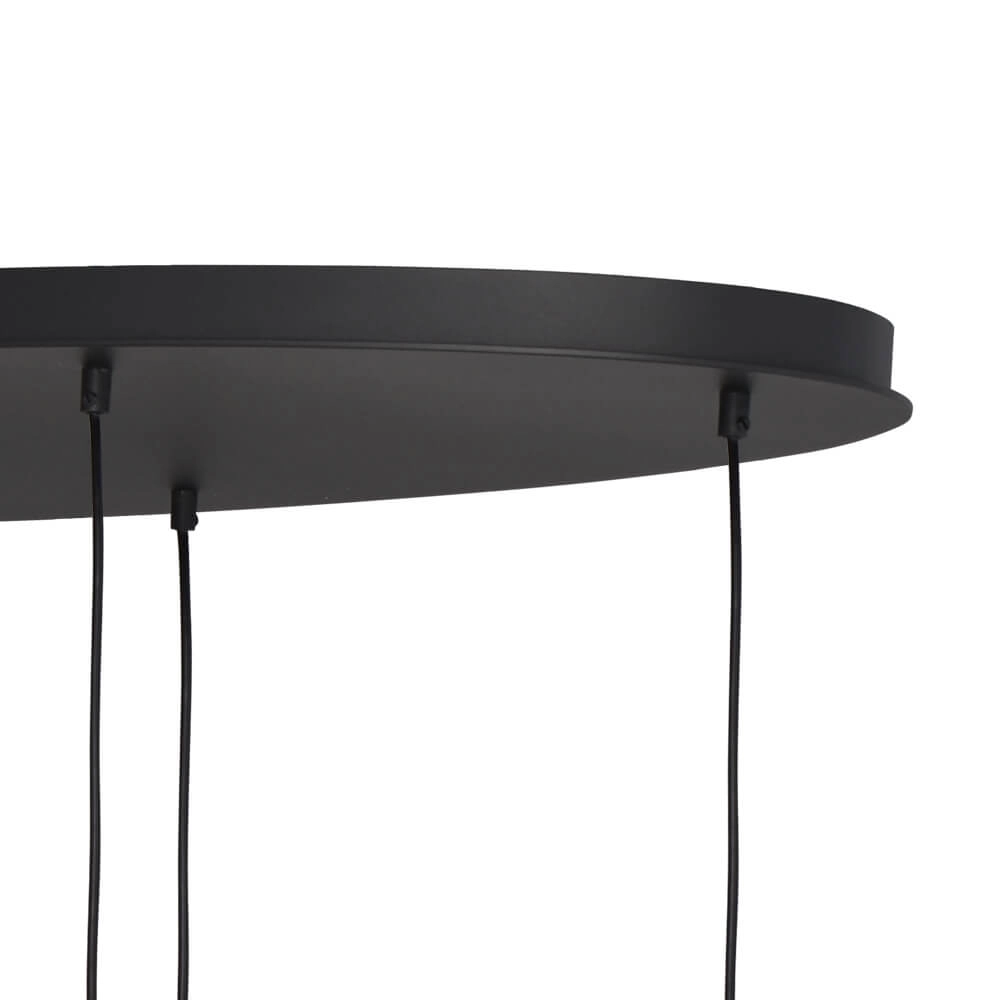 Hanging lamp Lava Oval 6x gold glass Ø 24cm Masterlight 8718121290164