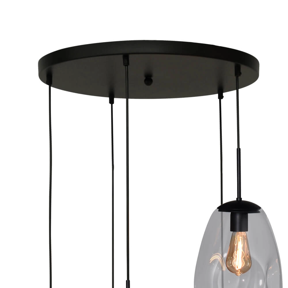 Vide hanging lamp Lava 5x clear glass Ø 22.5cm Masterlight 8718121286501