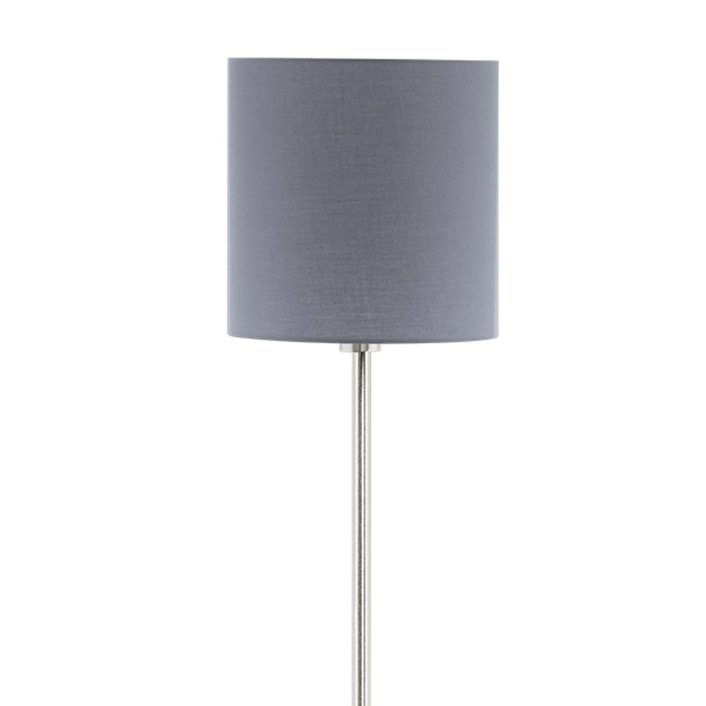 Standing lamp Pasteri 28cm nickel matt with gray shade Eglo 9002759951665