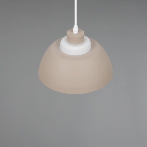 Design pendant lamp Tilos sand brown Ø 23cm Trio 4017807690088