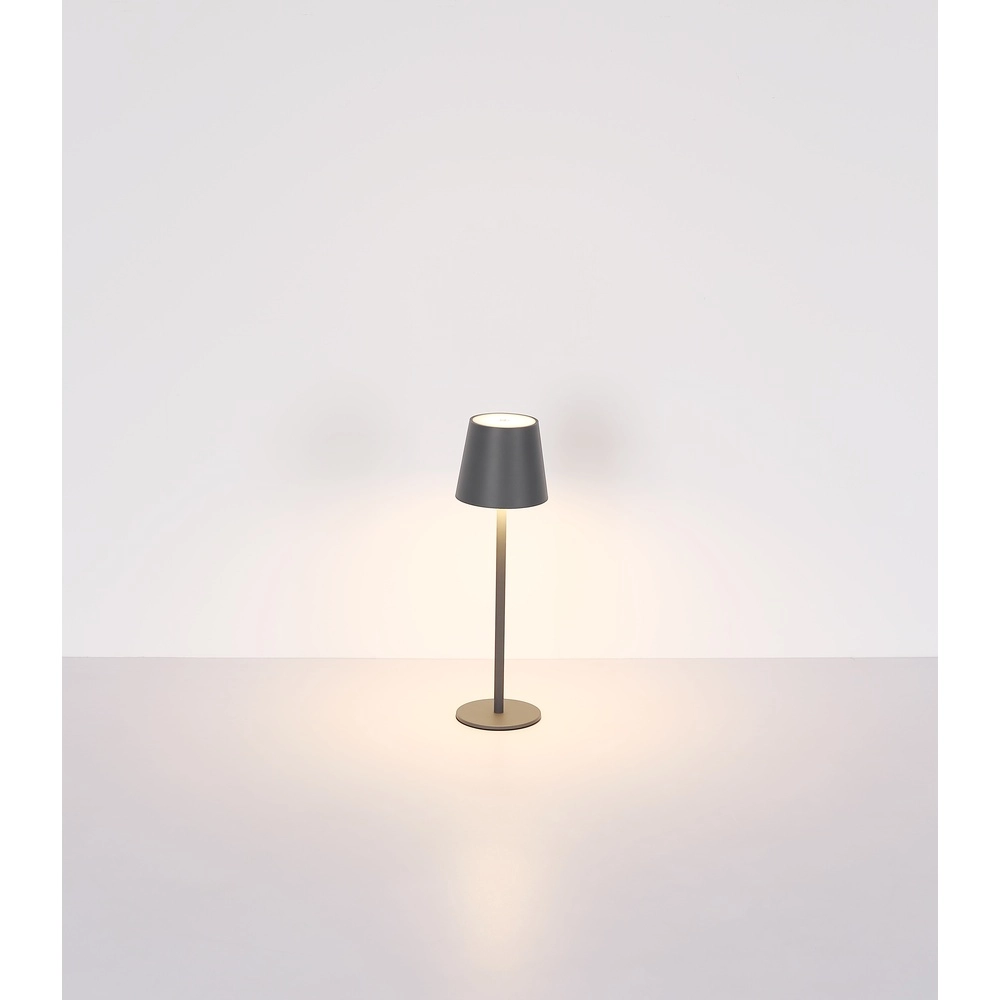 Modern table lamp Vannie I Sand brown also rechargeable for bottle Globo 9007371468805