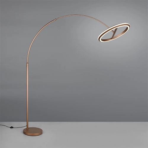 Floor lamp Amador mocha brown