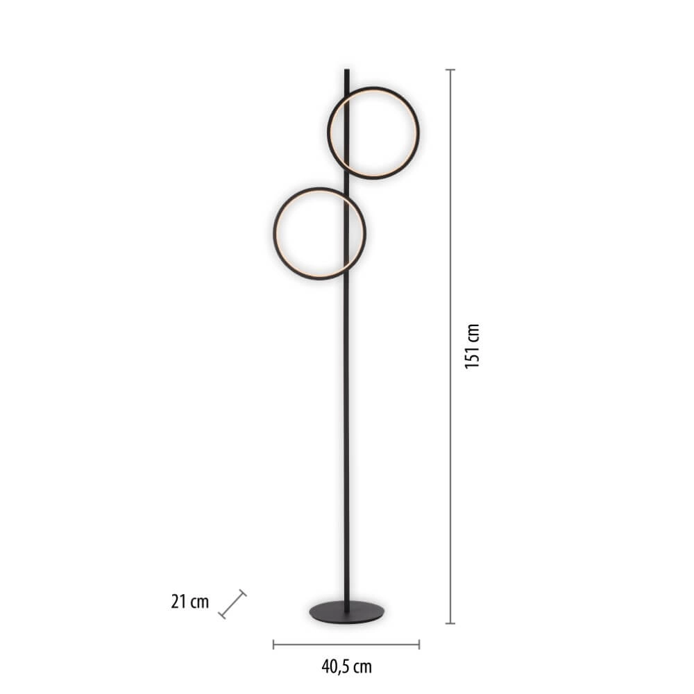 Floor lamp Mini Ritus black Just Light 4043689000233