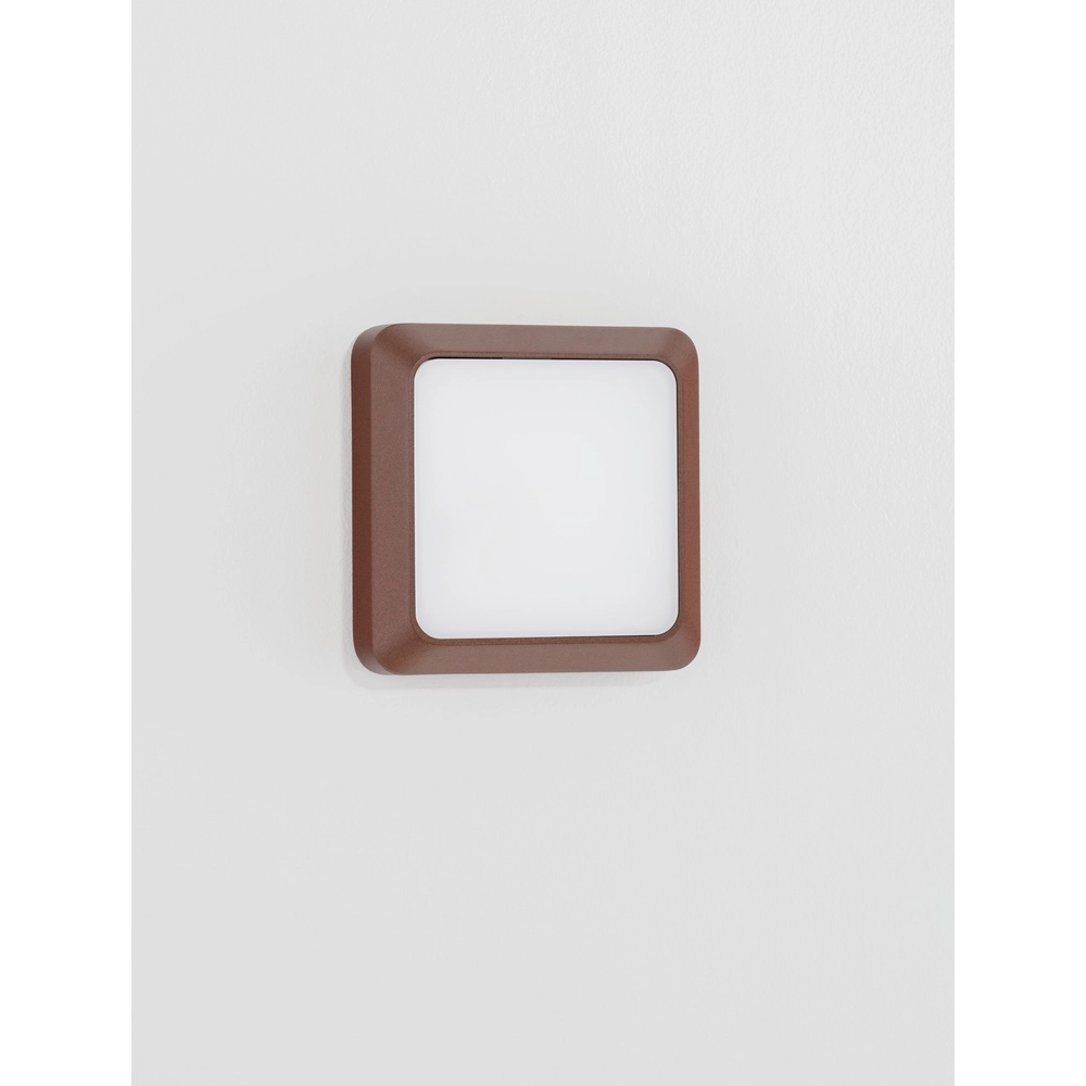 Square wall lamp Appia Rusty brown Lyora 5212017449597
