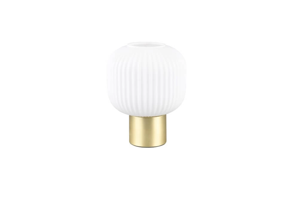 Trendy table lamp Diva gold with white glass Trio 4017807614534