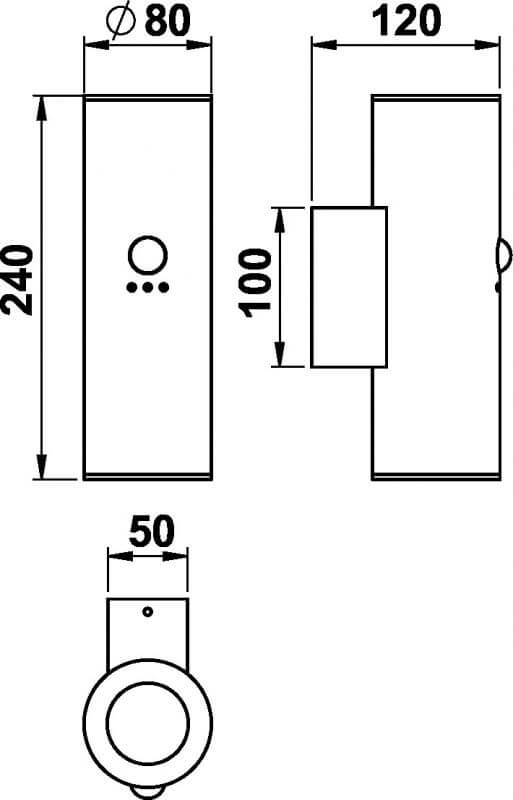 Wall lamp Molli with motion detector Albert 4007235924800