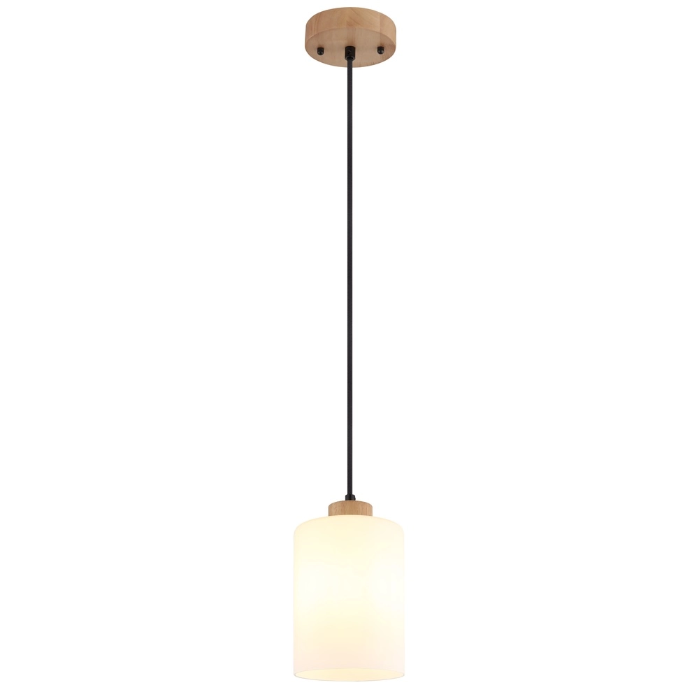 Pendant lamp Rowena 1-light wood