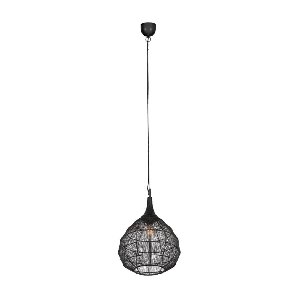Round pendant lamp Soraya Ø 42cm - black