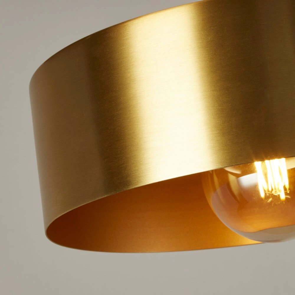 Design pendant lamp Knox Ø 30cm gold Searchlight 5053423251806