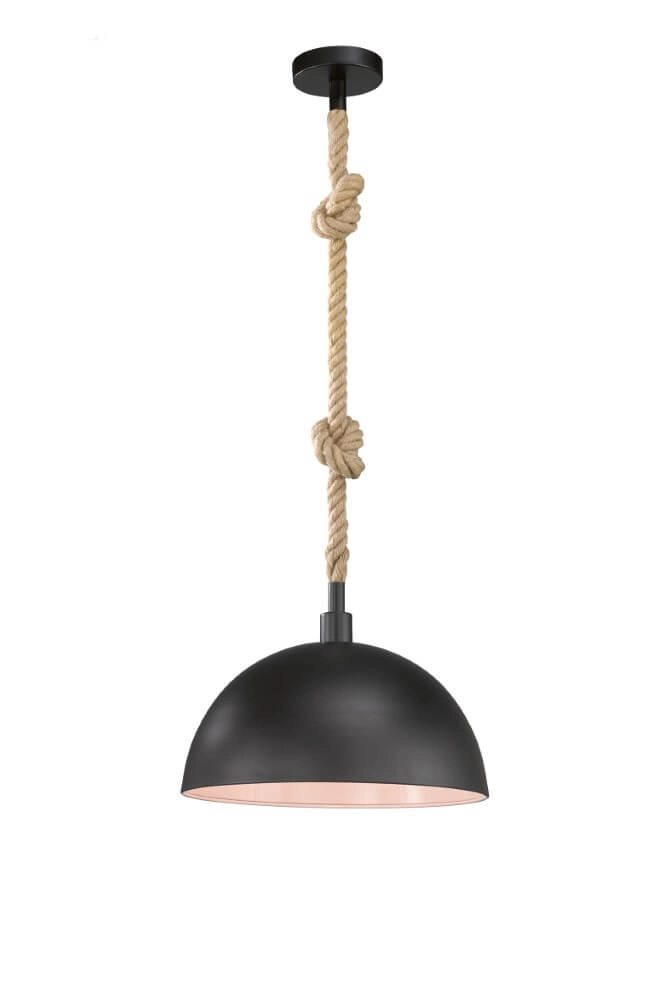 Rural hanging lamp Rope with rope