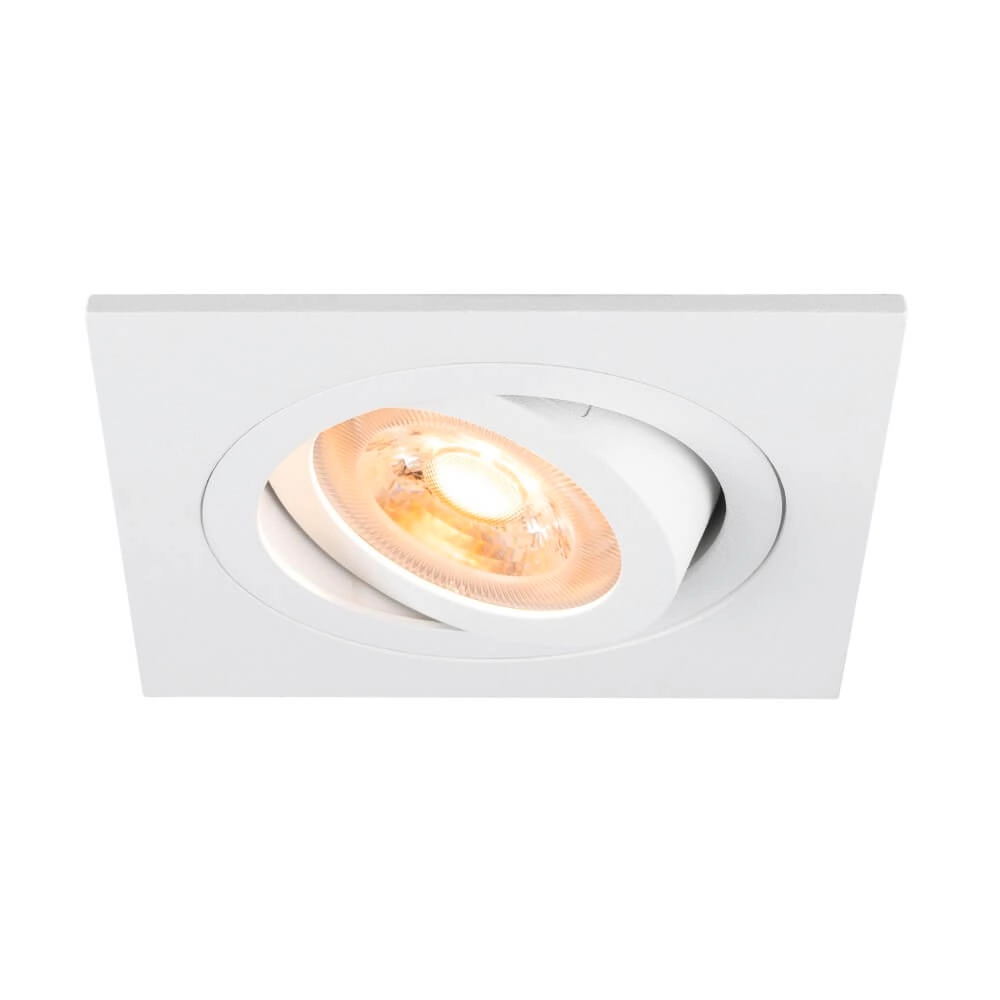 Recessed spotlight New Tria 75 square - white - GU10