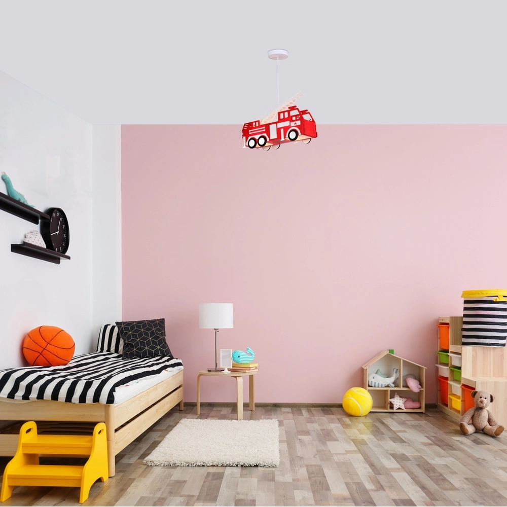Pendant lamp Kita Fire engine red Globo 9007371346554