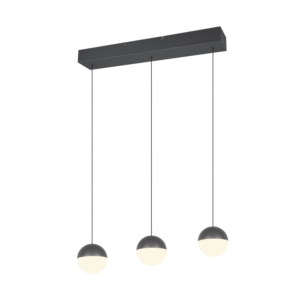 3-light pendant lamp Senta anthracite Trio 4017807697858