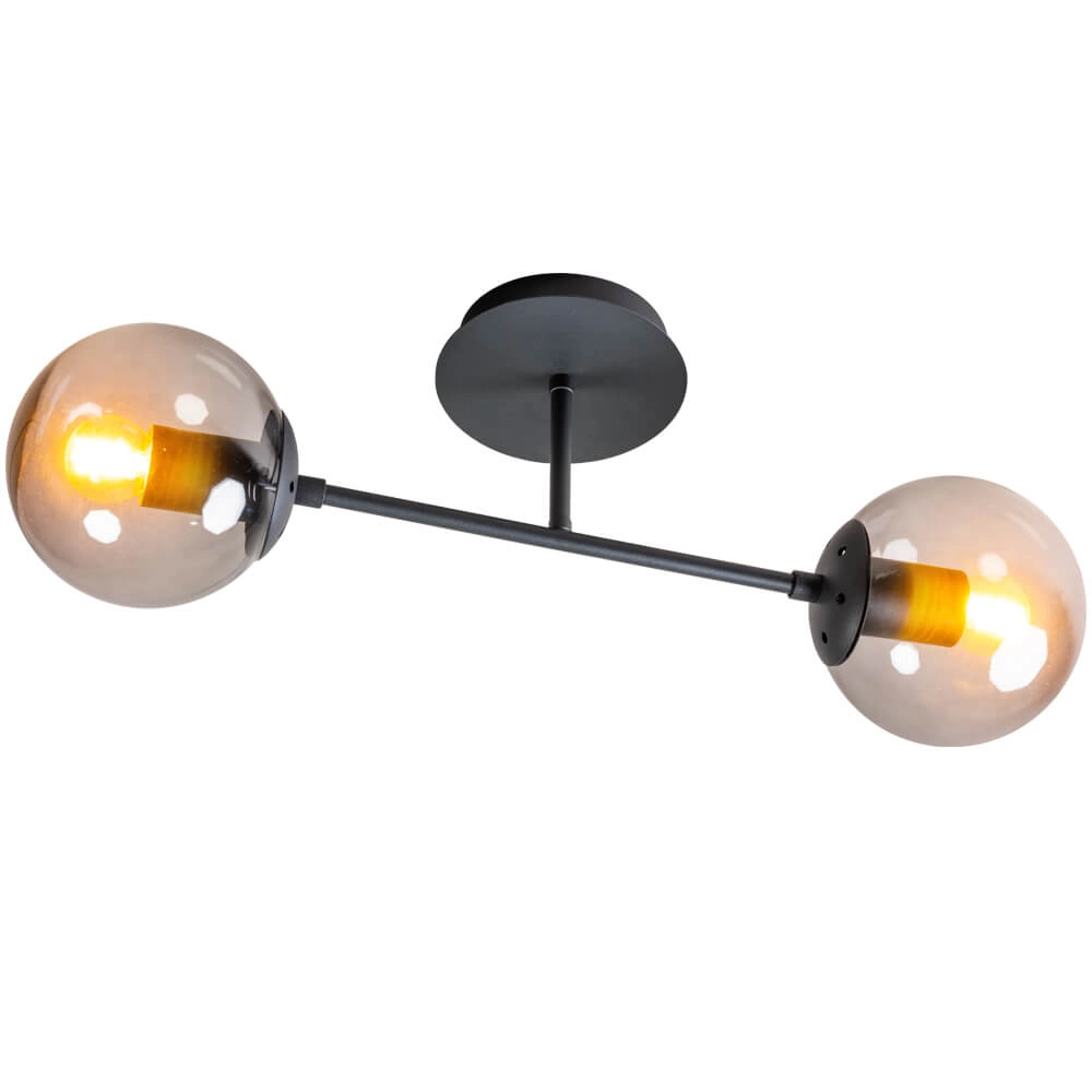 Glass ceiling lamp Davina 2-light ETH 8720195302704