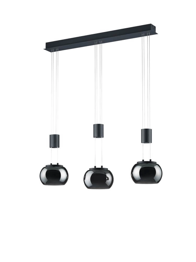 Design hanging lamp Madison Black - 3-light