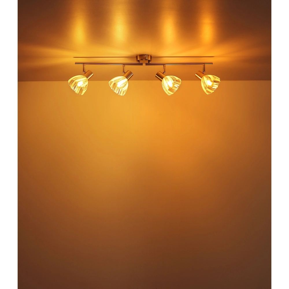 Ceiling lamp 4-lights Zachery nickel Globo 9007371522491