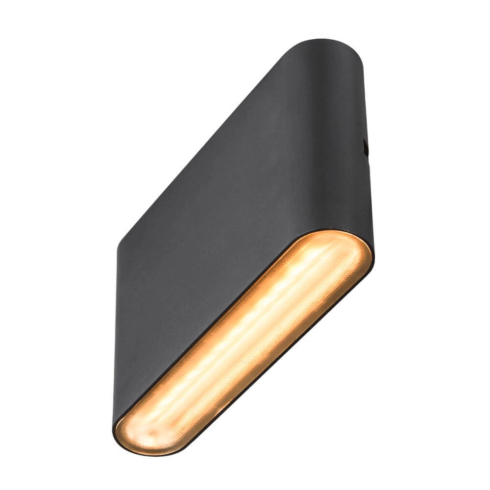 Led wall spot Oval 14 Up & down - black SLV 4024163273466