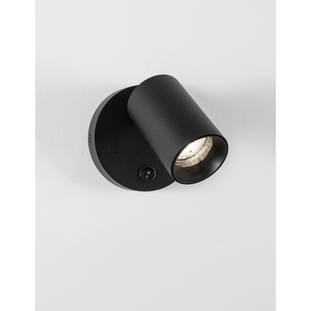 Wall spotlight Net Round Black Lyora 5212017422927