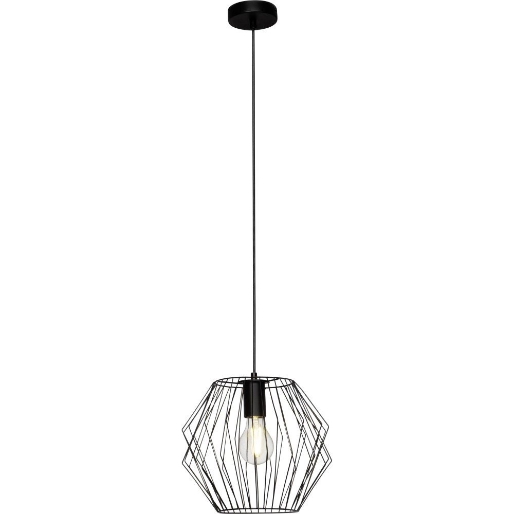 Black hanging lamp Noris Ø 28cm