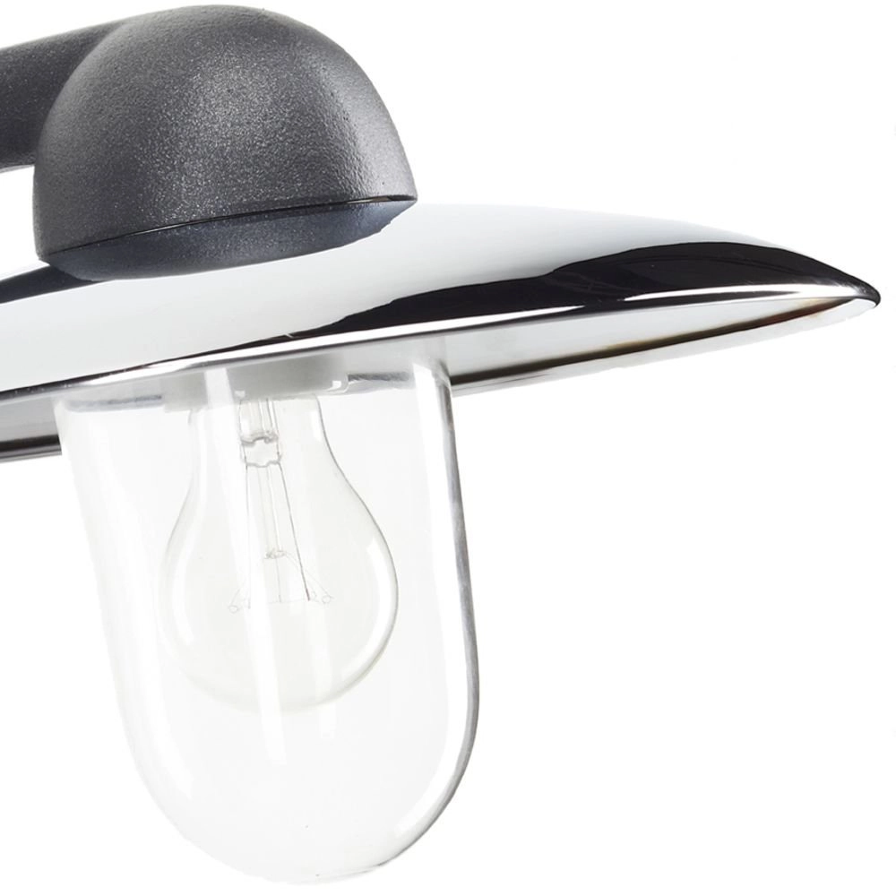 Industrial stable lamp Fabrique anthracite with chrome KS Verlichting 8714732118859