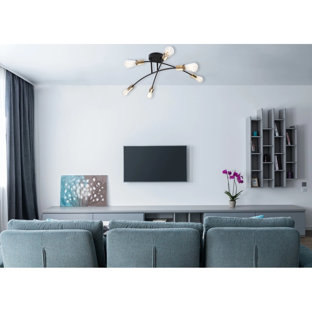 Ceiling lamp Sarini Black Globo 9007371377688