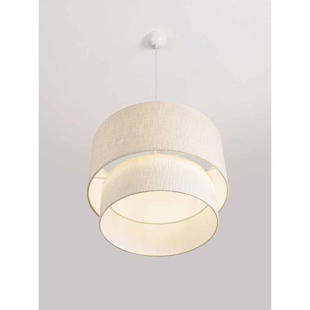 Linen pendant lamp Karen Ø 50cm Lyora 5212017493965